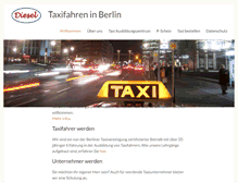Tablet Screenshot of diesel-taxi.de